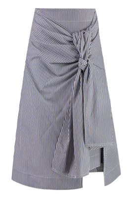 Bottega Veneta Cotton And Linen Skirt