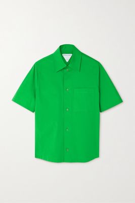 Bottega Veneta - Cotton-blend Poplin Shirt - Green