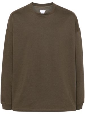 Bottega Veneta crew-neck cotton sweatshirt - Green