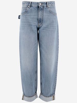 Bottega Veneta Denim Turned Up Jeans