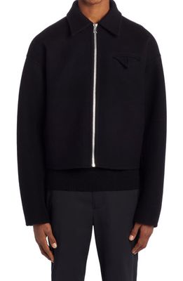 Bottega Veneta Double Face Wool & Cashmere Jacket in Black