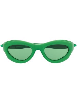 Bottega Veneta Eyewear Bombe round-frame sunglasses - Green