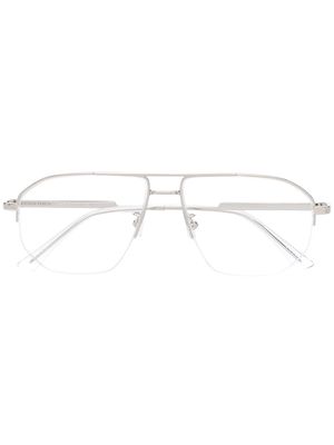 Bottega Veneta Eyewear BV1109O pilot-frame glasses - Silver