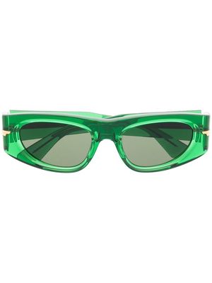 Bottega Veneta Eyewear BV1144S geometric cat-eye sunglasses - Green