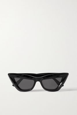 Bottega Veneta Eyewear - Cat-eye Acetate Sunglasses - Black