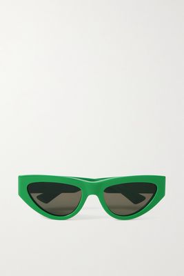 Bottega Veneta Eyewear - Cat-eye Acetate Sunglasses - Green
