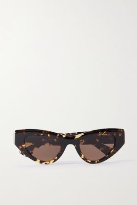 Bottega Veneta Eyewear - Cat-eye Tortoiseshell Acetate Sunglasses - One size