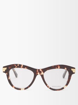 Bottega Veneta Eyewear - D-frame Tortoiseshell-acetate Glasses - Womens - Brown