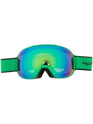 Bottega Veneta Eyewear logo-intarsia ski goggles - Green
