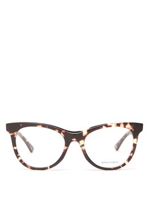 Bottega Veneta Eyewear - Round Tortoiseshell-acetate Glasses - Womens - Tortoiseshell