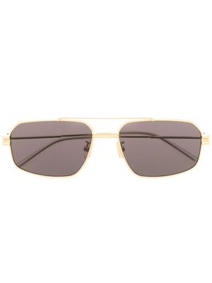 Bottega Veneta Eyewear square-frame tinted sunglasses - Gold