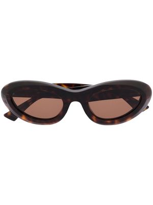 Bottega Veneta Eyewear tortoiseshell tinted sunglasses - Brown