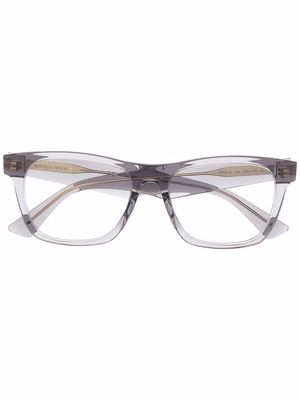 Bottega Veneta Eyewear transparent-frame glasses - Grey