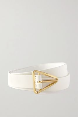 Bottega Veneta - Grasp Leather Waist Belt - White
