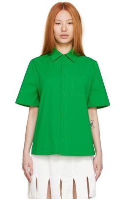 Bottega Veneta Green Cotton Shirt