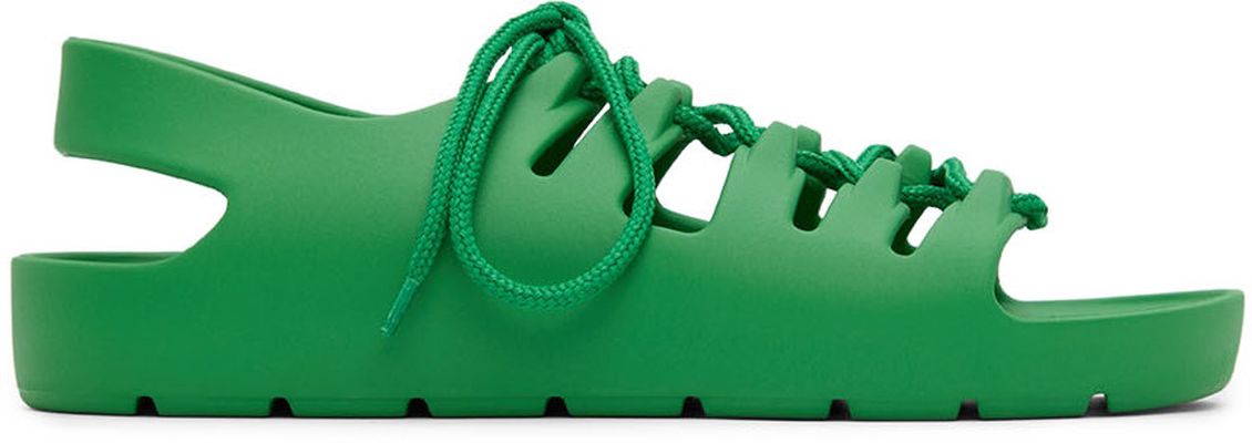 Bottega Veneta Green Jelly Sandals