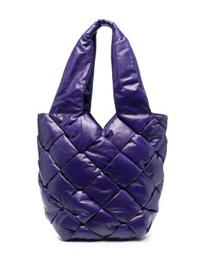 Bottega Veneta Intrecciato design shoulder bag - Purple