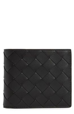Bottega Veneta Intrecciato Leather Wallet in Black