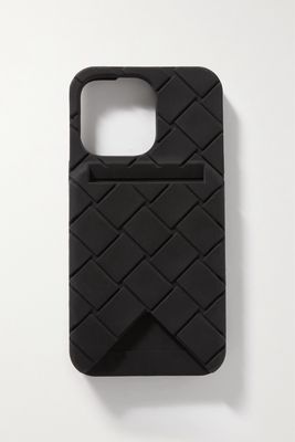 Bottega Veneta - Intrecciato Rubber Iphone 13 Case - Black