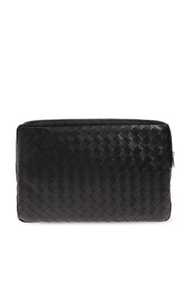 Bottega Veneta Intrecciato Zipped Clutch Bag