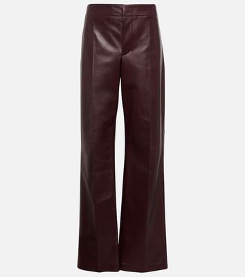 Bottega Veneta Leather wide-leg pants