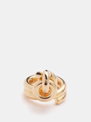 Bottega Veneta - Loop 18kt Gold-vermeil Ring - Womens - Gold