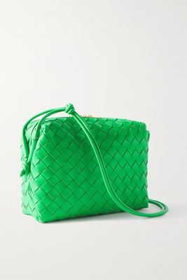 Bottega Veneta - Loop Small Intrecciato Leather Shoulder Bag - Green