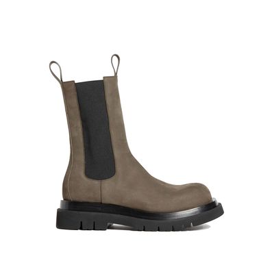 Bottega Veneta Lug Suede Chelsea Boots