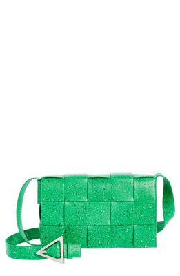 Bottega Veneta Medium Intrecciato Cassette Leather Crossbody Bag in Parakeet Multic-S