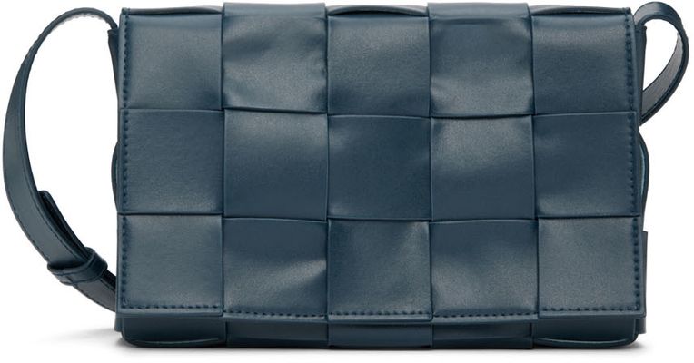 Bottega Veneta Navy Cassette Shoulder Bag