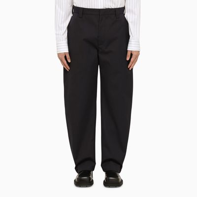 Bottega Veneta Navy Wool Balloon Trousers