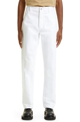 Bottega Veneta Nonstretch Denim Carpenter Pants in White