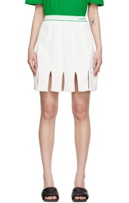 Bottega Veneta Off-White Viscose Mini Skirt