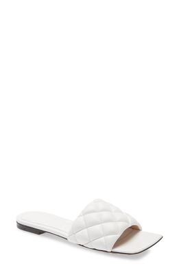 Bottega Veneta Padded Slide Sandal in Optic White