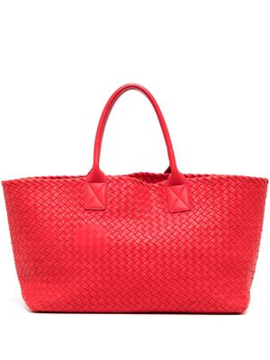 Bottega Veneta Pre-Owned 1990-2000s Intrecciato tote bag - Red