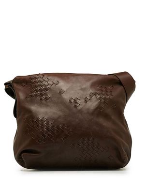 Bottega Veneta Pre-Owned 2000-2010 Intrecciato leather shoulder bag - Brown