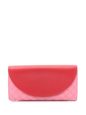 Bottega Veneta Pre-Owned 2010-2019 Continental Intrecciato leather wallet - Red