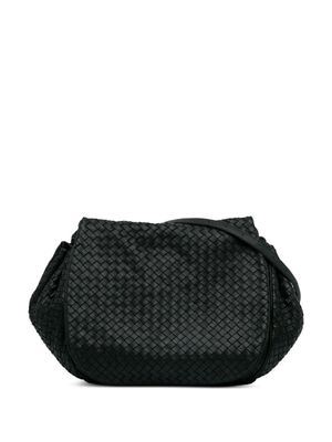 Bottega Veneta Pre-Owned 2010 Intrecciato flap crossbody bag - Black