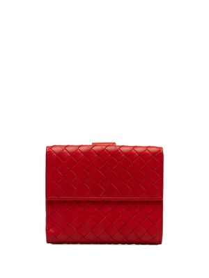 Bottega Veneta Pre-Owned 2010 Intrecciato leather wallet - Red