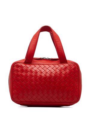 Bottega Veneta Pre-Owned 2012-2017 Bottega Veneta Intrecciato Leather Handbag - Red