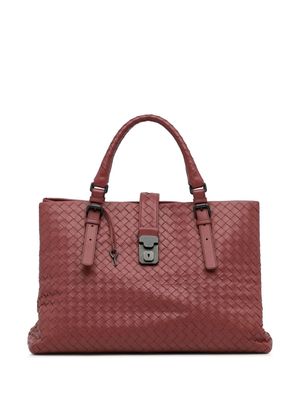 Bottega Veneta Pre-Owned 2012-2023 medium Intrecciato Roma handbag - Red