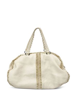 Bottega Veneta Pre-Owned 2012-2024 Oro Cervo Uncinetto handbag - White