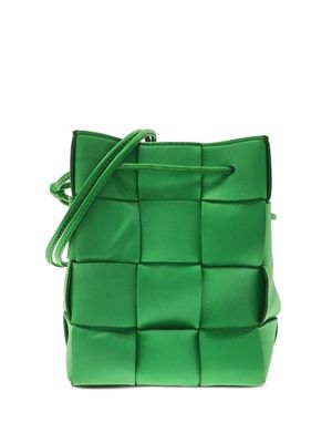Bottega Veneta Pre-Owned 2020-2023 Intrecciato small Cassette bucket handag - Green