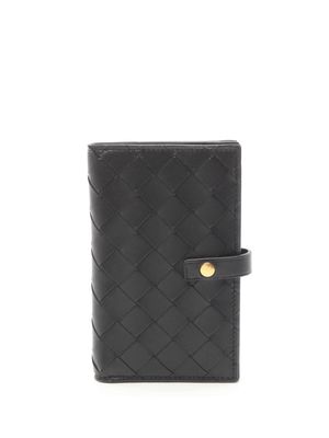 Bottega Veneta Pre-Owned 2020 Intrecciato bi-fold wallet - Black
