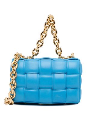Bottega Veneta Pre-Owned Casette Intrecciato shoulder bag - Blue