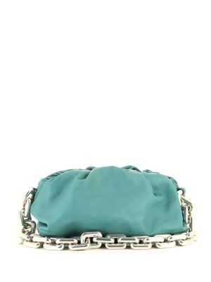 Bottega Veneta Pre-Owned chunky chain gathered handbag - Blue