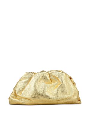 Bottega Veneta Pre-Owned gathered pouch clutch - Gold