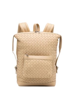 Bottega Veneta Pre-Owned Intrecciato leather backpack - Neutrals