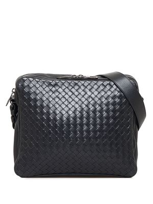 Bottega Veneta Pre-Owned Intrecciato leather crossbody bag - Black