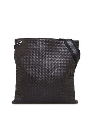 Bottega Veneta Pre-Owned Intrecciato leather crossbody bag - Brown